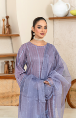 Elegant Embroidered 3PC Suit – Mid-Weather Collection