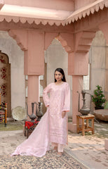 Mahveen – Signature Embroidered Organza 3PC Suit