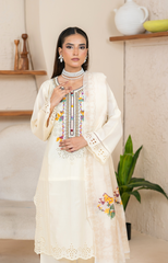Elegant Embroidered 3-Piece Suit – Mid Winter Collection