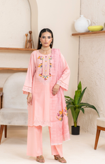 Elegant Embroidered 3-Piece Suit – Mid Winter Collection