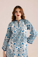 Azurewear – 2 Piece Stitched Crepe Suit