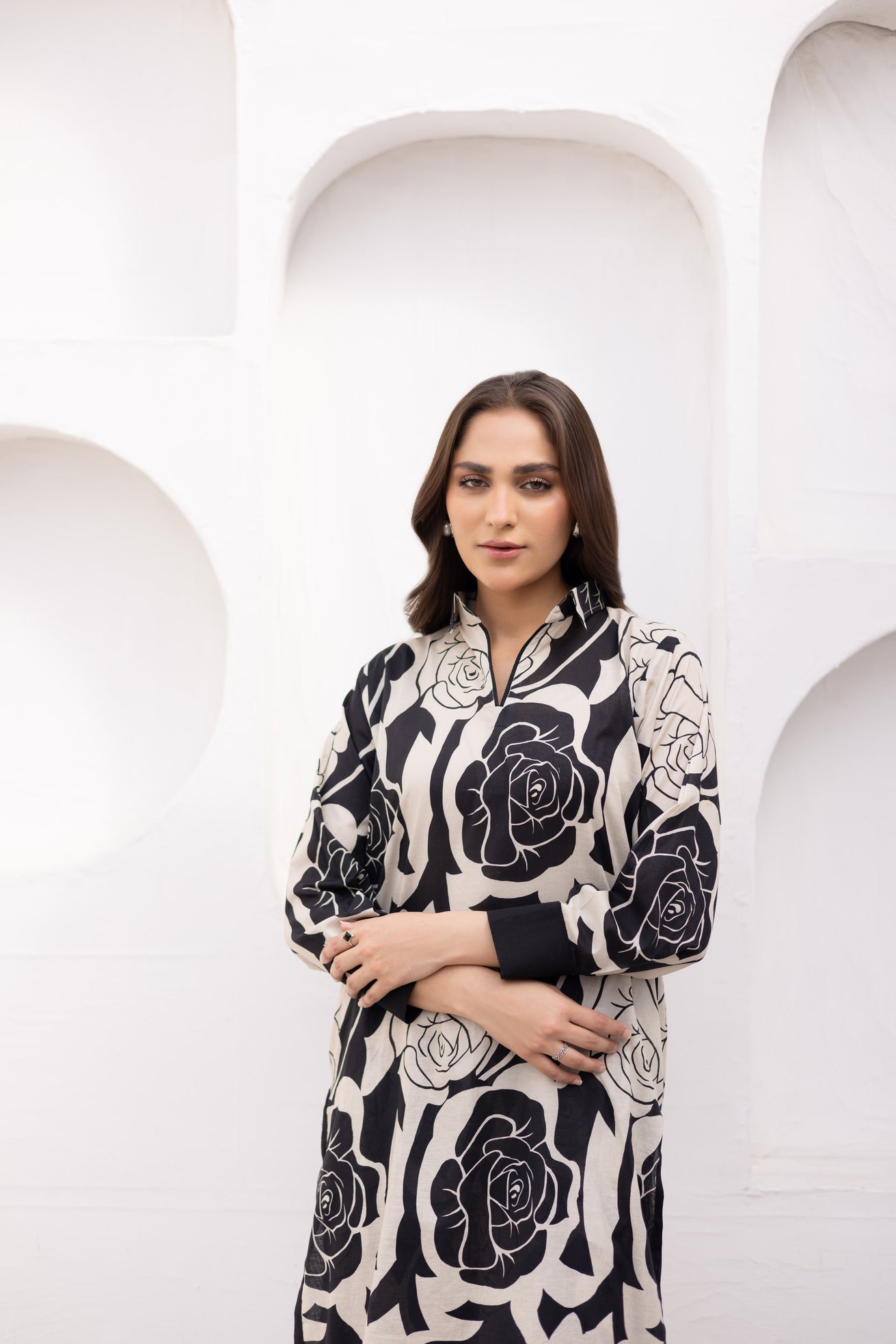Premium Khaddar Silk 2-Piece – Printed Shirt & Trouser