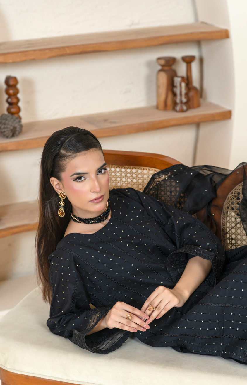 Elegant Embroidered 3PC Suit – Mid-Weather Collection