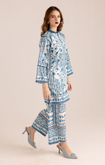 Azurewear – 2 Piece Stitched Crepe Suit