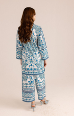 Azurewear – 2 Piece Stitched Crepe Suit