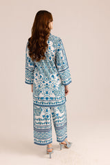 Azurewear – 2 Piece Stitched Crepe Suit